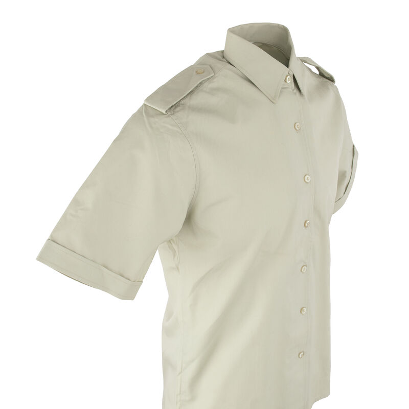 Dutch Army Tan Short Sleeve BDU Shirt w/ No Pockets | Issued, , large image number 3